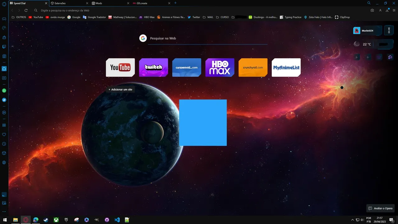 ZIMAblueMOD - Mod your browser | GX Store