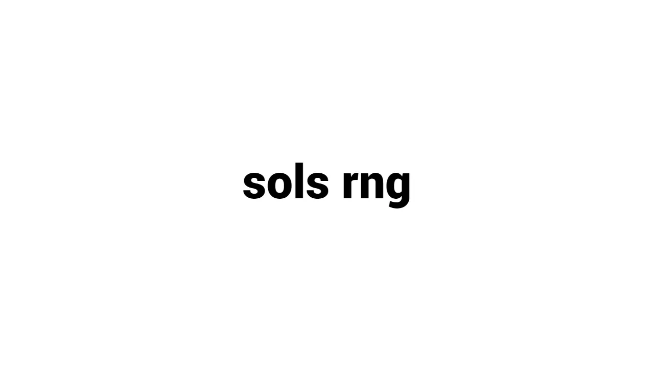 Sol's RNG - Mod your browser | GX Store