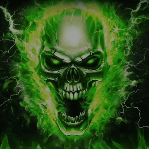 Green Flaming Skull CS2 AWP SFX icon