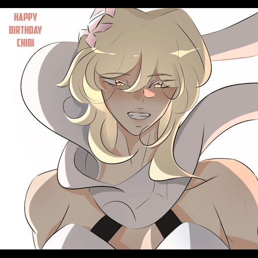 Chibi happy birthday icon