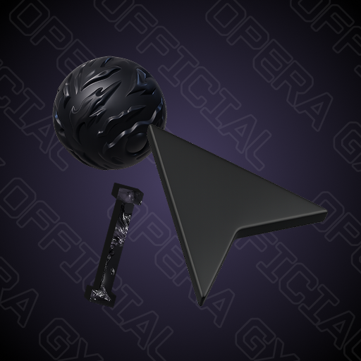 Black Arrow Orb 3D icon